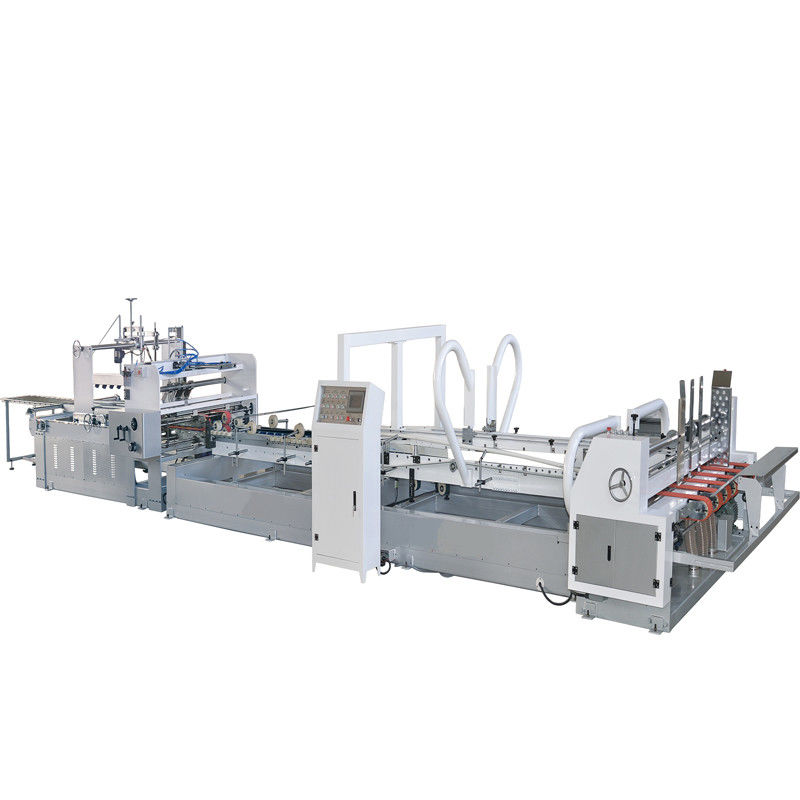 Automatic Carton Box Folding Gluing Machine 120m/Min Pre Creasing