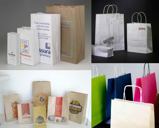 Flexo Printing Hand Bag Making Machine , Paper Packet Making Machine