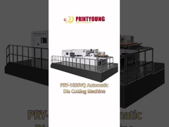 PRY-1650V Fully Automatic 0.25mm Accuracy Corrugated Paper Board Flatbed Die Cutting Machine