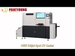 A350 Digital 3pcs Print Heads 1080DPI Inkjet Spot UV Coating Machine