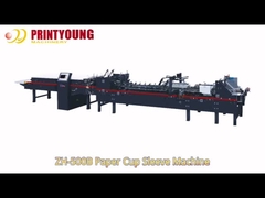 ZH-500B Automatic Feeding Paper Cup Sleeve Folding and Gluing Making Machine