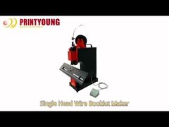 Electric Single/Double Hohner Head Flat Binding Saddle Stitching Wire Booklet Maker Machine