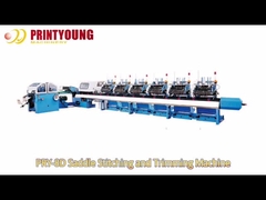 PRY-8D Gathering and Book Saddle Stitching and Trimming Machine
