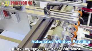 Watch: TC-880A Fully Automatic Window Patching Machine With Punching And Creasing Showcase