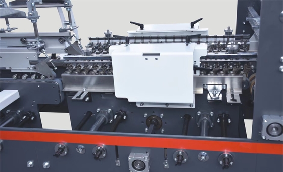 ZH-XAG Multifunction Crash Lock Bottom Folder Gluer Machine With 3 Guns Spraying System