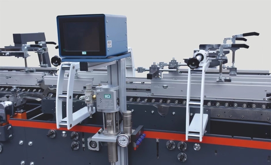 ZH-XAG Multifunction Crash Lock Bottom Folder Gluer Machine With 3 Guns Spraying System