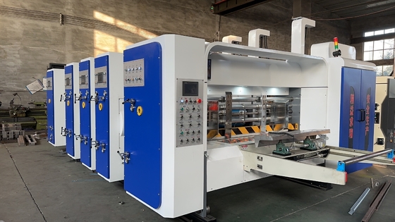 Fully Automatic Two Colors Flexo Printing Slotting And Die Cutting Machine PRY-2090