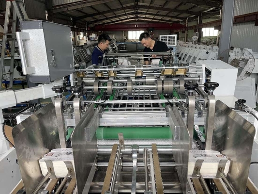 PRY-Q1200 Double Lines Erecting Hamburger Box Forming Machine With Full Servo Motor