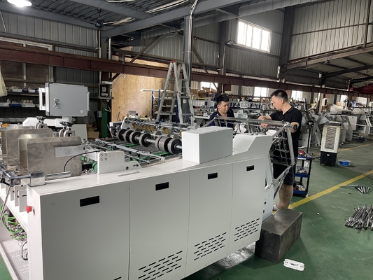 PRY-Q1200 Double Lines Erecting Hamburger Box Forming Machine With Full Servo Motor
