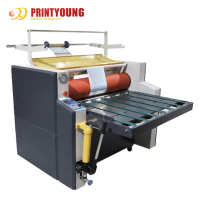 PRY-FMT Semi-Automatic Hydraulic Oil Heating Cold Foiling Film Laminating Machine with Rewinding