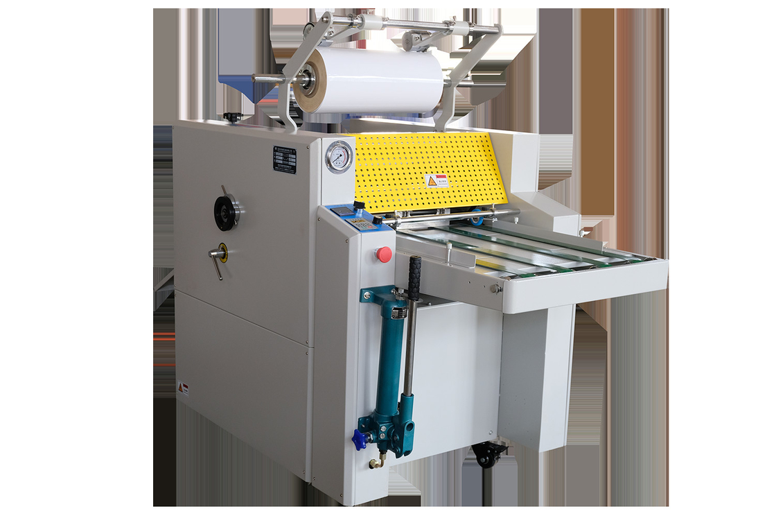 Slitting Hydraulic Oil Heating Automatic Cut Bopp Thermal Film Laminating Machine 25m / Min