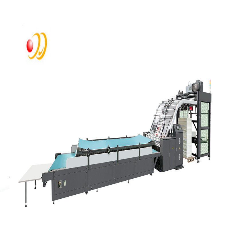 Fully Automatic Flute Laminating Machine For 350gsm Paper Cardboard PLC Control