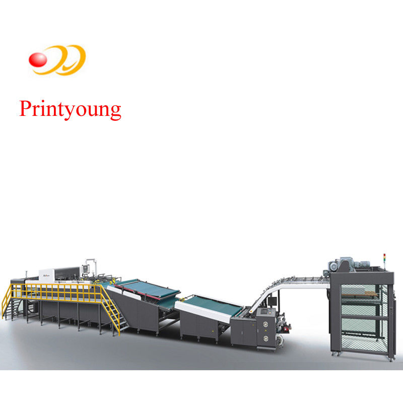 High Speed Automatic Flute Laminating Machine With Auto Rolling - Over 200 - 450gsm