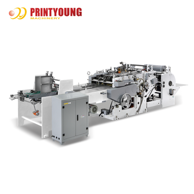 PRINTYOUNG KL-D Semi-Automatic Paper Shopping Bag Bottom Folding and Gluing Machine with Bearing for Retail Use